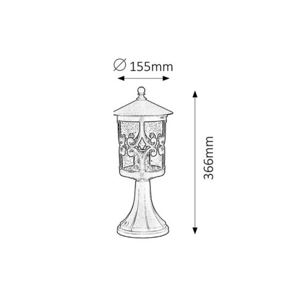 Lampa ogrodowa 5550 Holly Rabalux