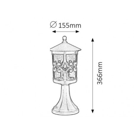 Lampa ogrodowa 5550 Holly Rabalux