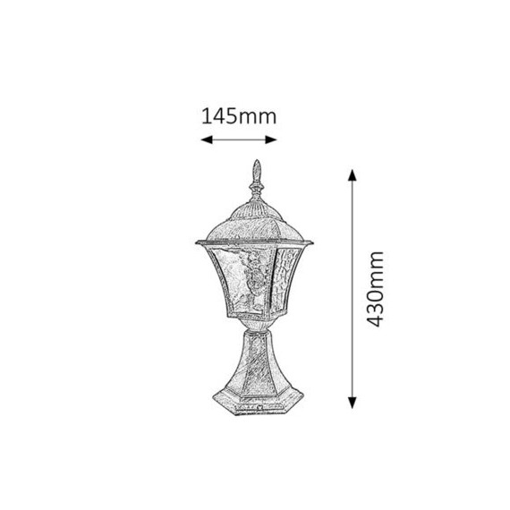 Lampa ogrodowa 4551 Laila Rabalux