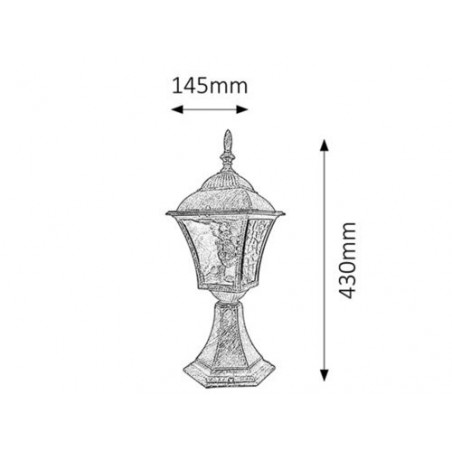 Lampa ogrodowa 4551 Laila Rabalux