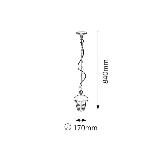 Lampa ogrodowa 2255 Naomi Rabalux