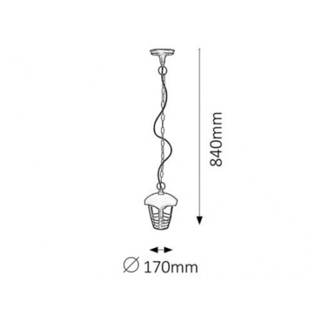 Lampa ogrodowa 2255 Naomi Rabalux