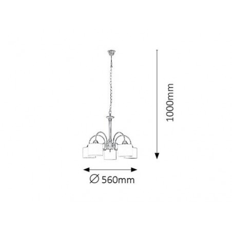 Lampa wewnętrzna 4378 Freya Rabalux