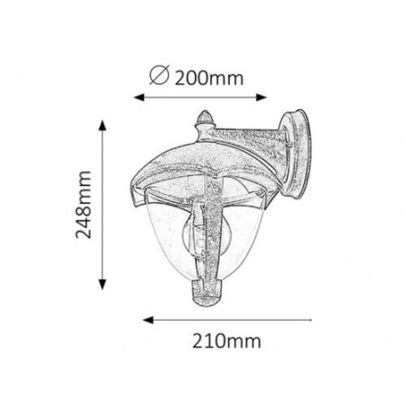 Lampa ogrodowa 6303 Soma Rabalux