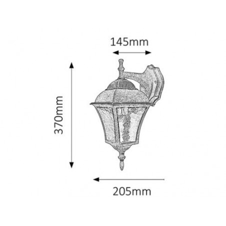 Lampa ogrodowa 5537 Valentine Rabalux