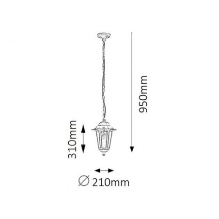 Lampa ogrodowa 4019 Pearl classic Rabalux