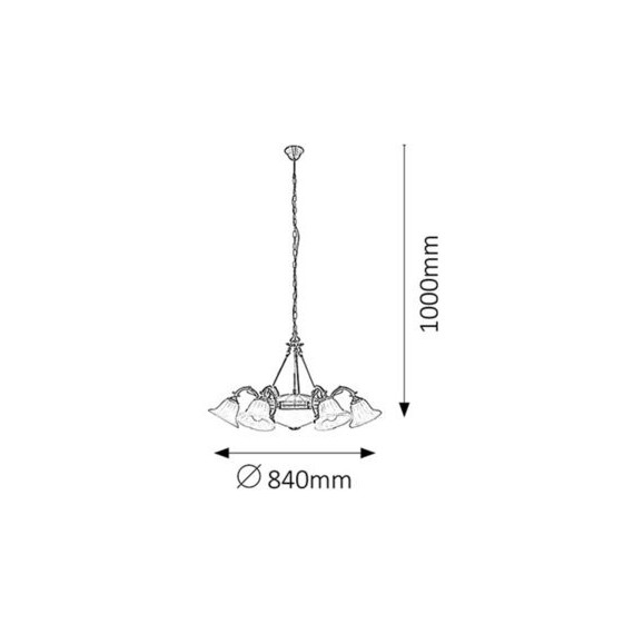 Lampa wewnętrzna 4658 Paris Lux Rabalux