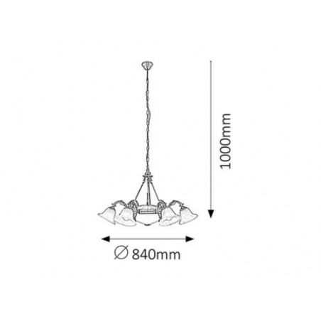 Lampa wewnętrzna 4658 Paris Lux Rabalux