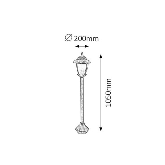 Lampa ogrodowa 8135 Varna Rabalux