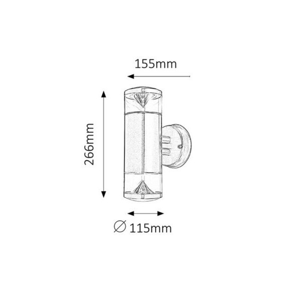 Lampa ogrodowa 3435 Lucas Rabalux
