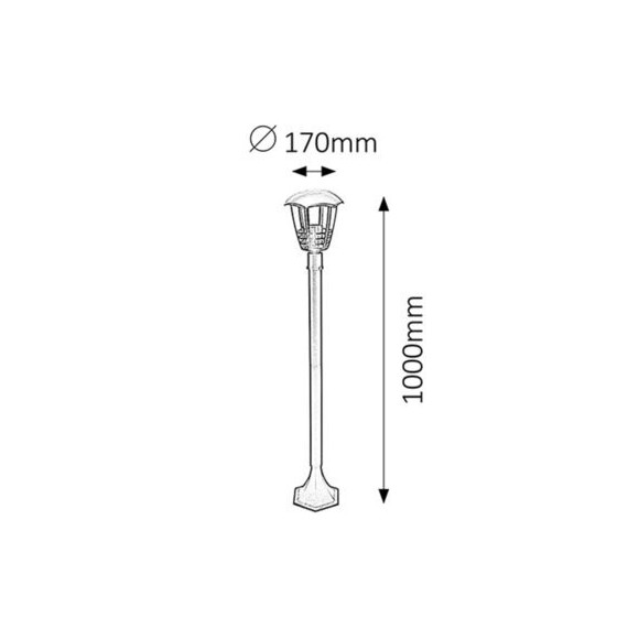 Lampa ogrodowa 7015 Minuet Rabalux