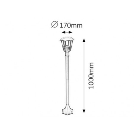 Lampa ogrodowa 7015 Minuet Rabalux